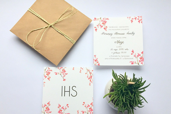 Zaproszenie na Komunię Świętą FD6