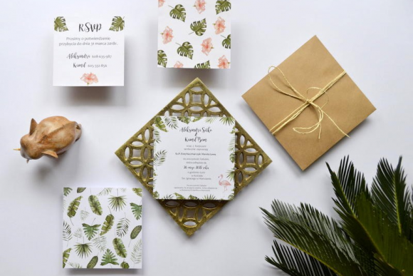 Zaproszenie ślubne TROPICAL