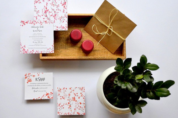 Zaproszenie ślubne CHERRY