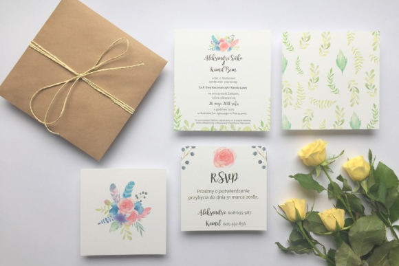 Zaproszenie ślubne SPRING