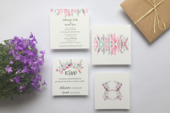 Zaproszenie ślubne PURPLE