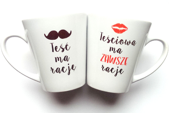 2 Kubki LATTE DLA TEŚCIÓW
