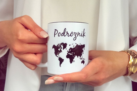 KUBEK PODRÓŻNIK z CZARNYM WNĘTRZEM