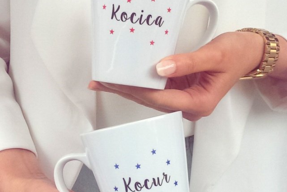 2 Kubki Latte Kocica Kocur