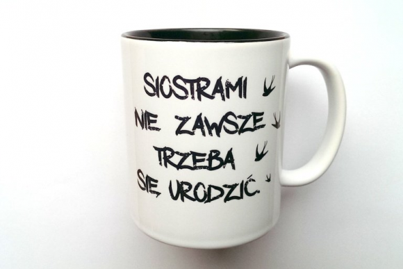 Kubek SIOSTRY z CZARNYM WNĘTRZEM