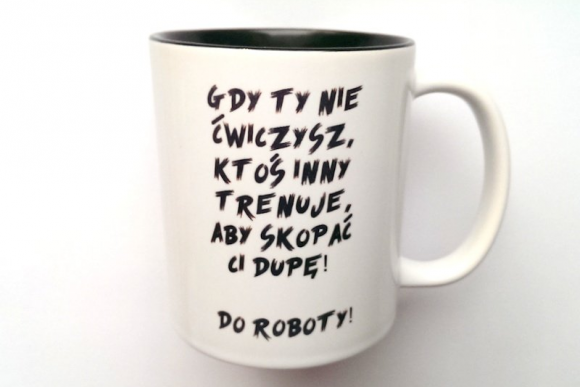 Kubek DO ROBOTY z CZARNYM WNĘTRZEM