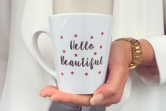 Kubek Latte HELLO BEAUTIFUL