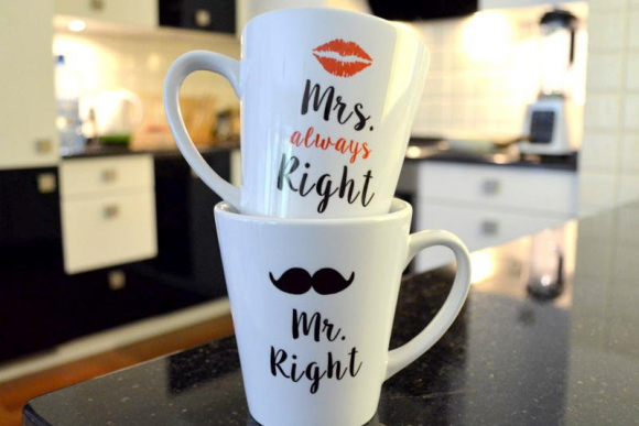 Kubki Latte Mrs. Mr.