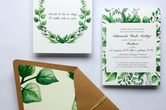 Zaproszenia na CHRZEST ŚWIĘTY FD99