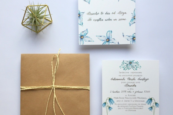 Zaproszenie na CHRZEST ŚWIĘTY FD13