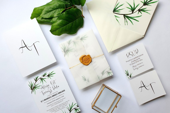 Zaproszenia ślubne Seria Botanic FD1