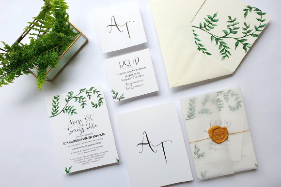 Zaproszenia ślubne Seria Botanic FD2