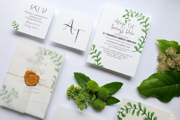 Zaproszenia ślubne Seria Botanic FD5