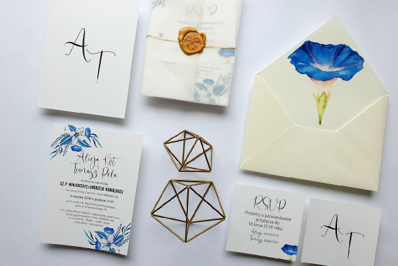 Zaproszenia ślubne Seria Blue FD2