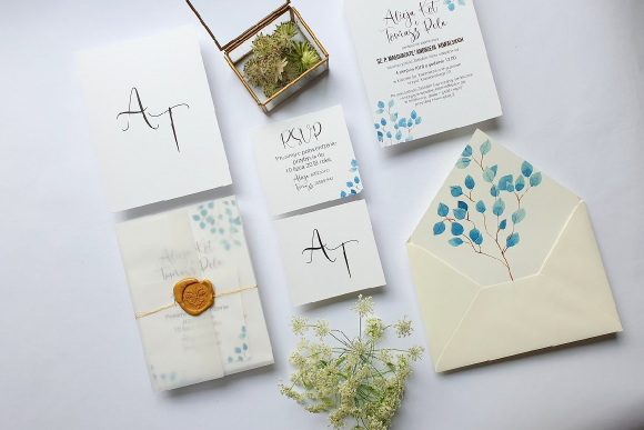 Zaproszenia ślubne Seria Blue FD4