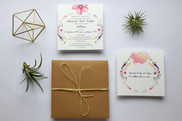 Zaproszenie na CHRZEST ŚWIĘTY FD32