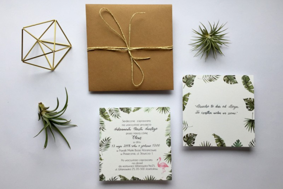 Zaproszenie na CHRZEST ŚWIĘTY FD31