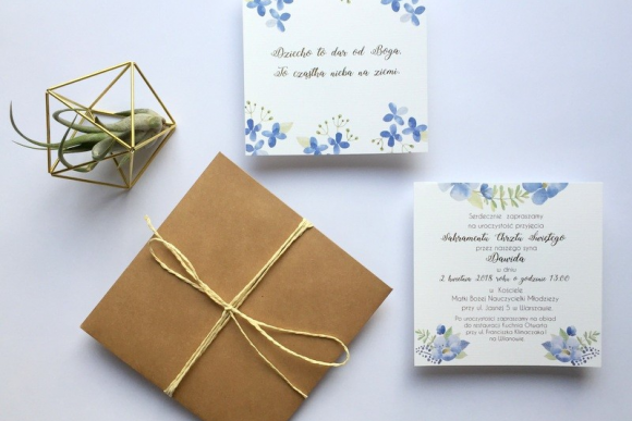 Zaproszenie na CHRZEST ŚWIĘTY FD11