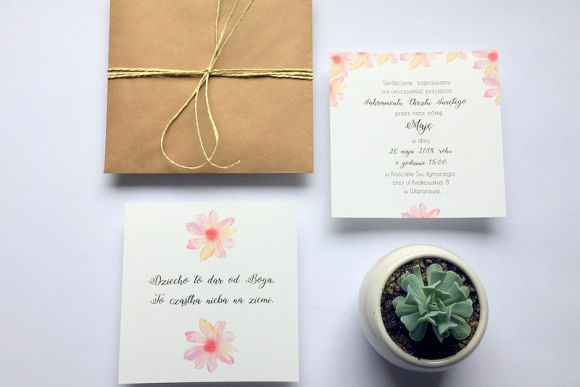 Zaproszenie na CHRZEST ŚWIĘTY FD2