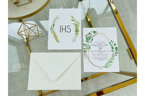 Zaproszenie na Komunię Świętą FD69 (biała koperta)