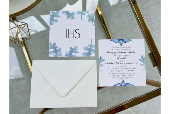 Zaproszenie na Komunię Świętą FD20 (biała koperta)