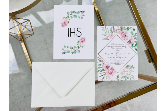 Zaproszenie na Komunię Świętą FD74 (biała koperta)