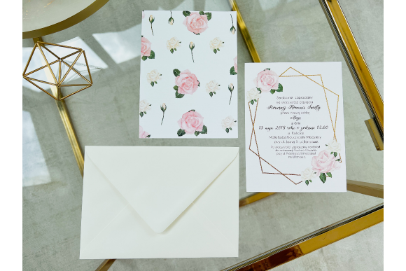 Zaproszenie na Komunię Świętą FD67 (biała koperta)