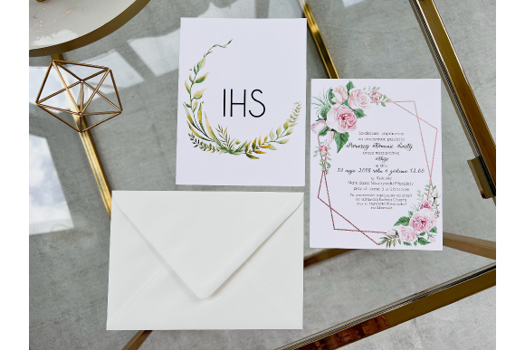 Zaproszenie na Komunię Świętą FD73 (biała koperta)