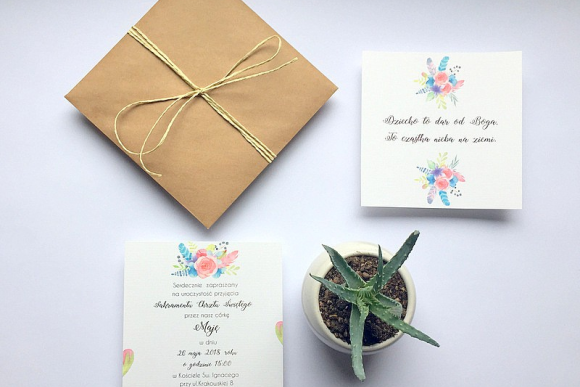 Zaproszenie na CHRZEST ŚWIĘTY FD5