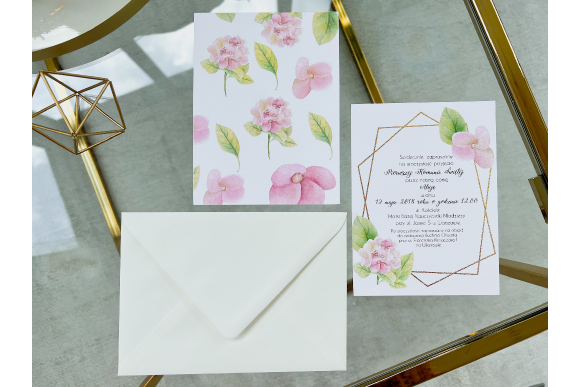 Zaproszenie na Komunię Świętą FD68 (biała koperta)