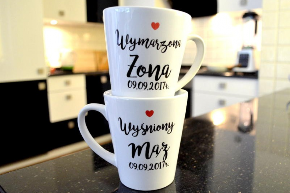 Kubki Ślubne Latte W&W