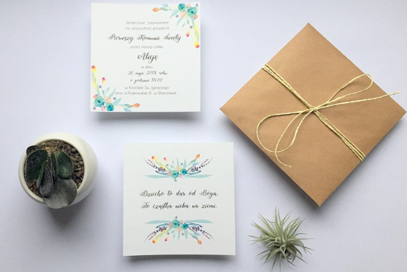 Zaproszenie na Komunię Świętą FD4